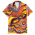 Custom NAIDOC Week 2024 Sunnies Family Matching Long Sleeve Bodycon Dress and Hawaiian Shirt Aboriginal Animals Keep The Fire Burning