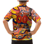 Custom NAIDOC Week 2024 Sunnies Family Matching Mermaid Dress and Hawaiian Shirt Aboriginal Animals Keep The Fire Burning