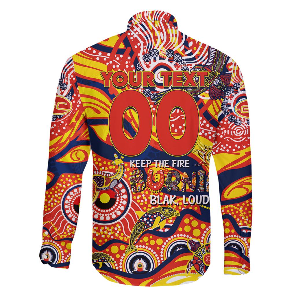 Custom NAIDOC Week 2024 Sunnies Family Matching Off Shoulder Short Dress and Hawaiian Shirt Aboriginal Animals Keep The Fire Burning
