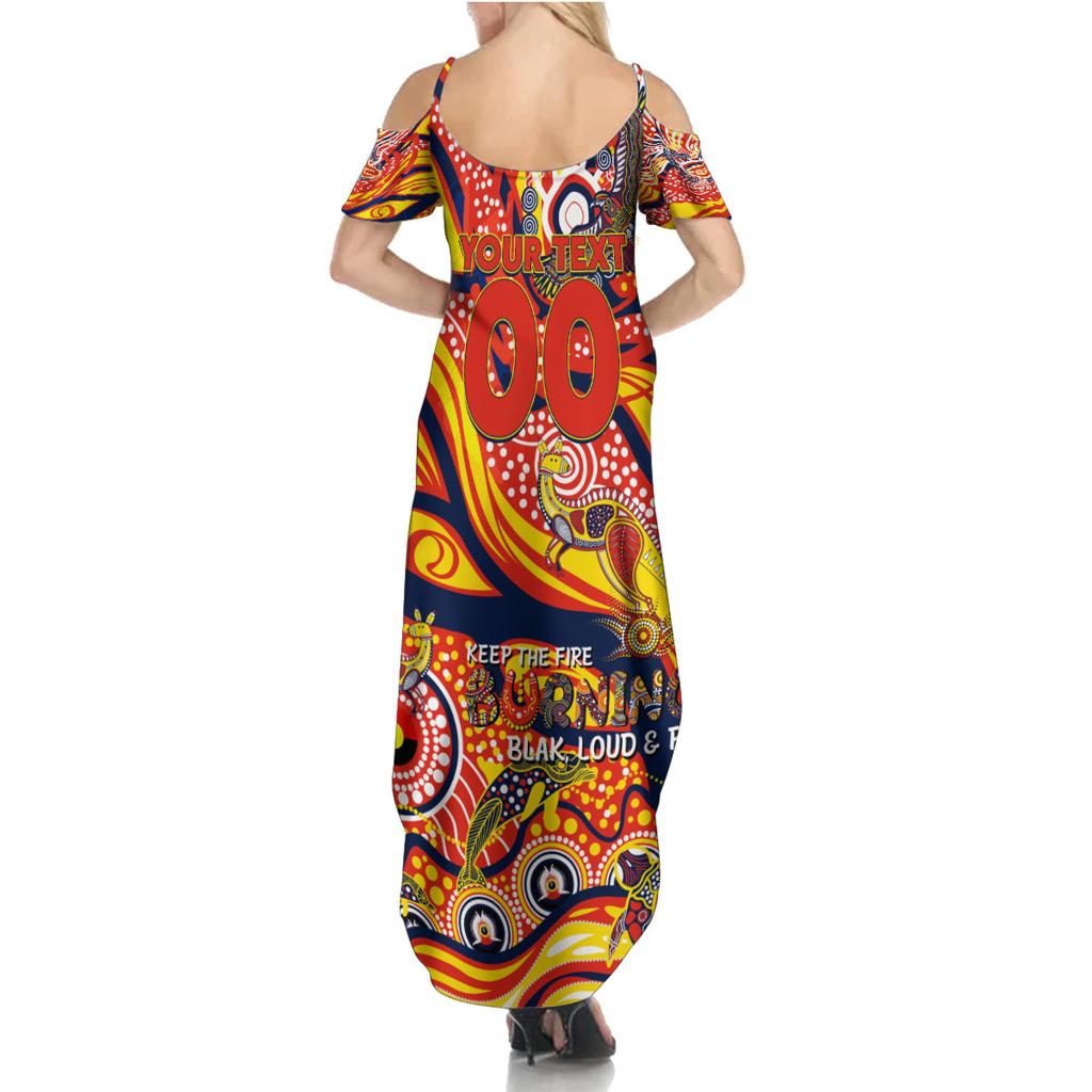 Custom NAIDOC Week 2024 Sunnies Family Matching Summer Maxi Dress and Hawaiian Shirt Aboriginal Animals Keep The Fire Burning