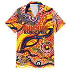 Custom NAIDOC Week 2024 Sunnies Hawaiian Shirt Aboriginal Animals Keep The Fire Burning