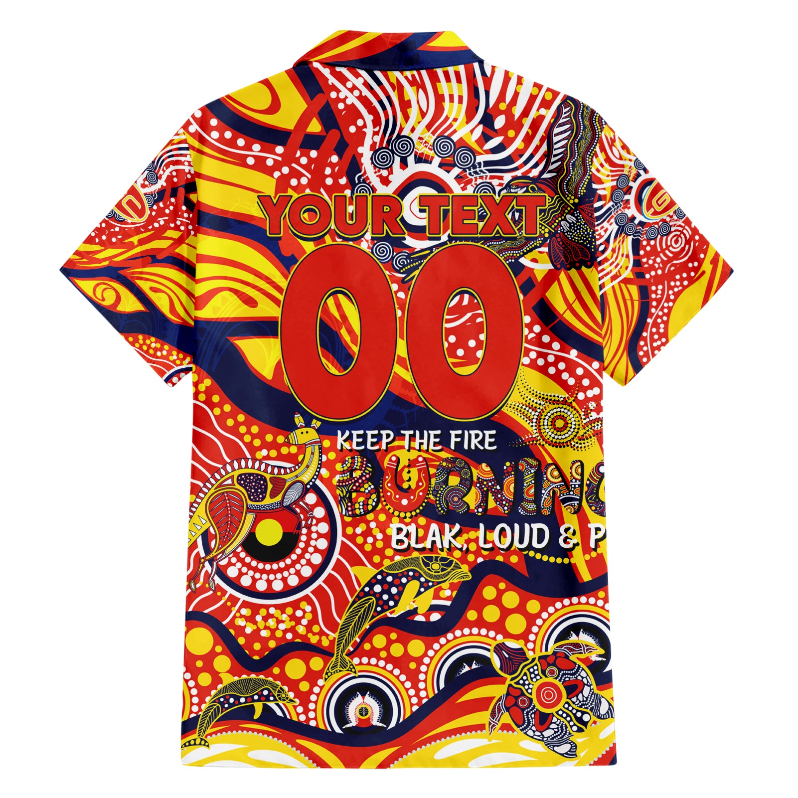 Custom NAIDOC Week 2024 Sunnies Hawaiian Shirt Aboriginal Animals Keep The Fire Burning