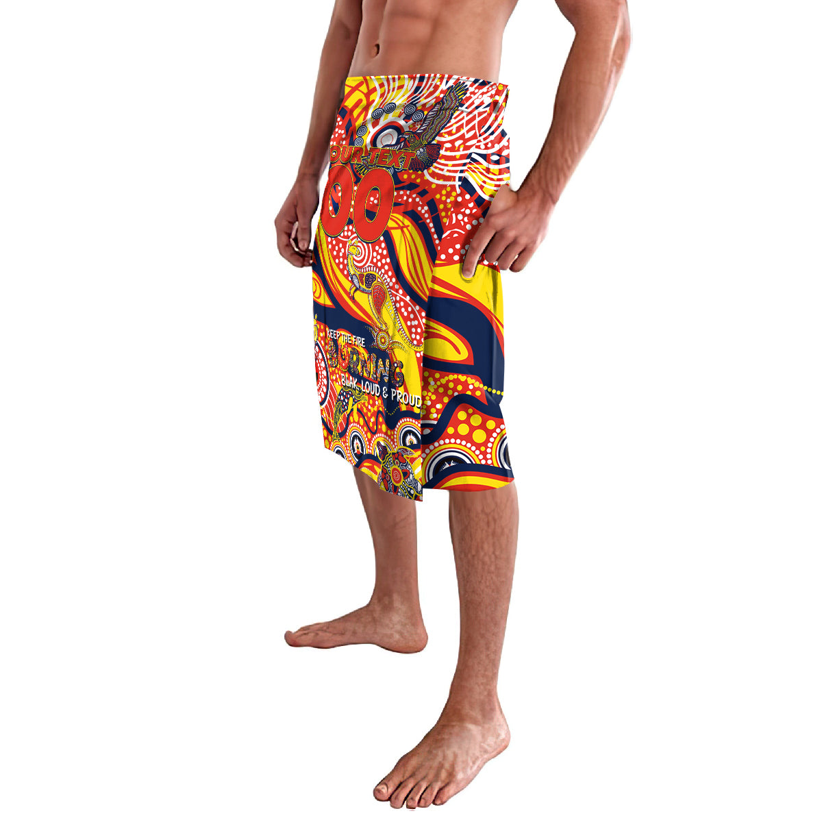 Custom NAIDOC Week 2024 Sunnies Lavalava Aboriginal Animals Keep The Fire Burning