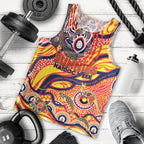 Custom NAIDOC Week 2024 Sunnies Men Tank Top Aboriginal Animals Keep The Fire Burning