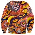 Custom NAIDOC Week 2024 Sunnies Sweatshirt Aboriginal Animals Keep The Fire Burning