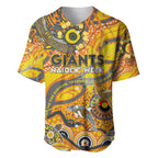 Custom NAIDOC Week 2024 Giants Baseball Jersey Aboriginal Animals Keep The Fire Burning