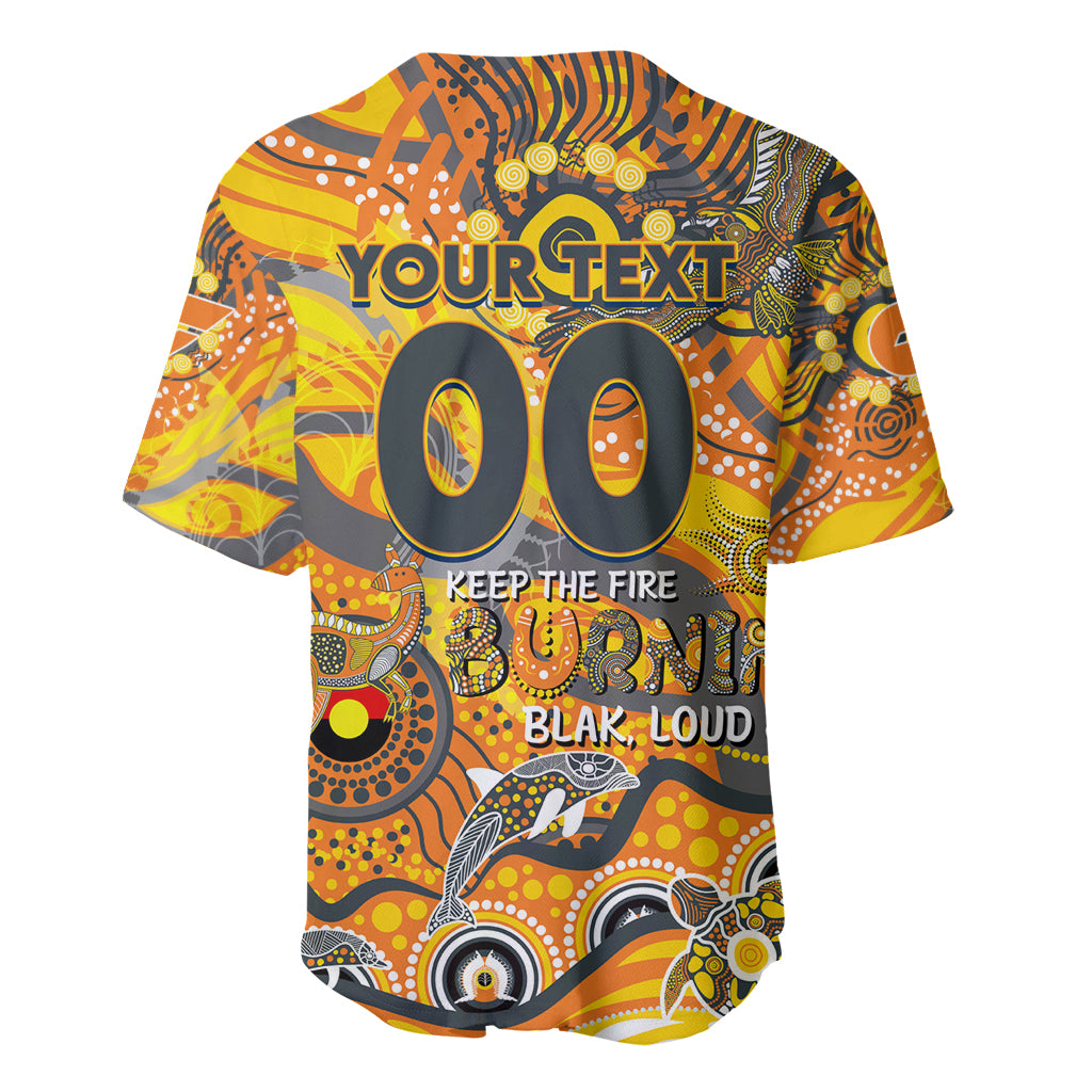 Custom NAIDOC Week 2024 Giants Baseball Jersey Aboriginal Animals Keep The Fire Burning