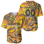 Custom NAIDOC Week 2024 Giants Baseball Jersey Aboriginal Animals Keep The Fire Burning
