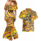 Custom NAIDOC Week 2024 Giants Couples Matching Mermaid Dress and Hawaiian Shirt Aboriginal Animals Keep The Fire Burning