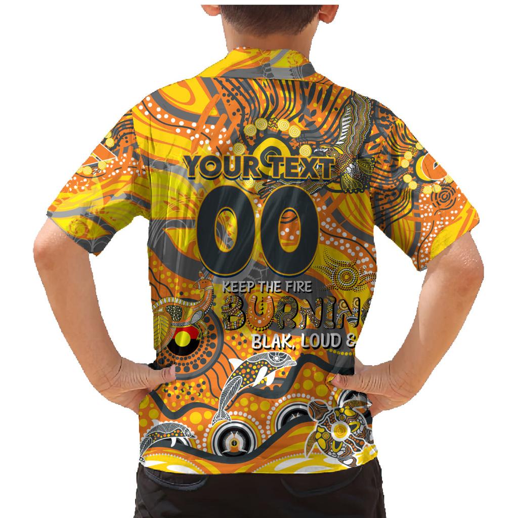Custom NAIDOC Week 2024 Giants Family Matching Mermaid Dress and Hawaiian Shirt Aboriginal Animals Keep The Fire Burning