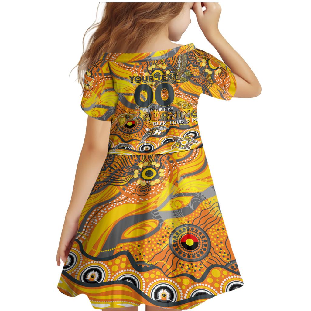 Custom NAIDOC Week 2024 Giants Family Matching Mermaid Dress and Hawaiian Shirt Aboriginal Animals Keep The Fire Burning