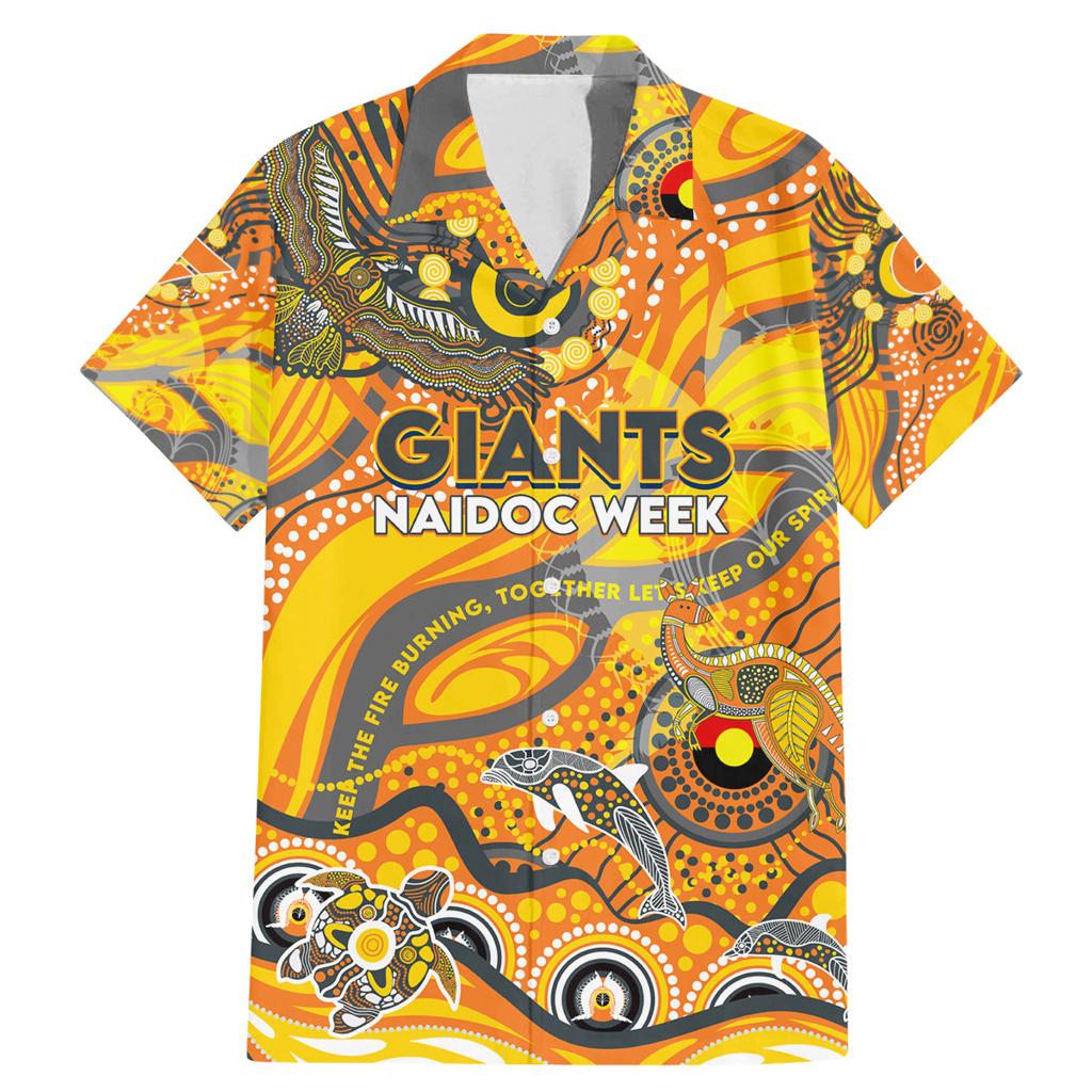 Custom NAIDOC Week 2024 Giants Family Matching Mermaid Dress and Hawaiian Shirt Aboriginal Animals Keep The Fire Burning