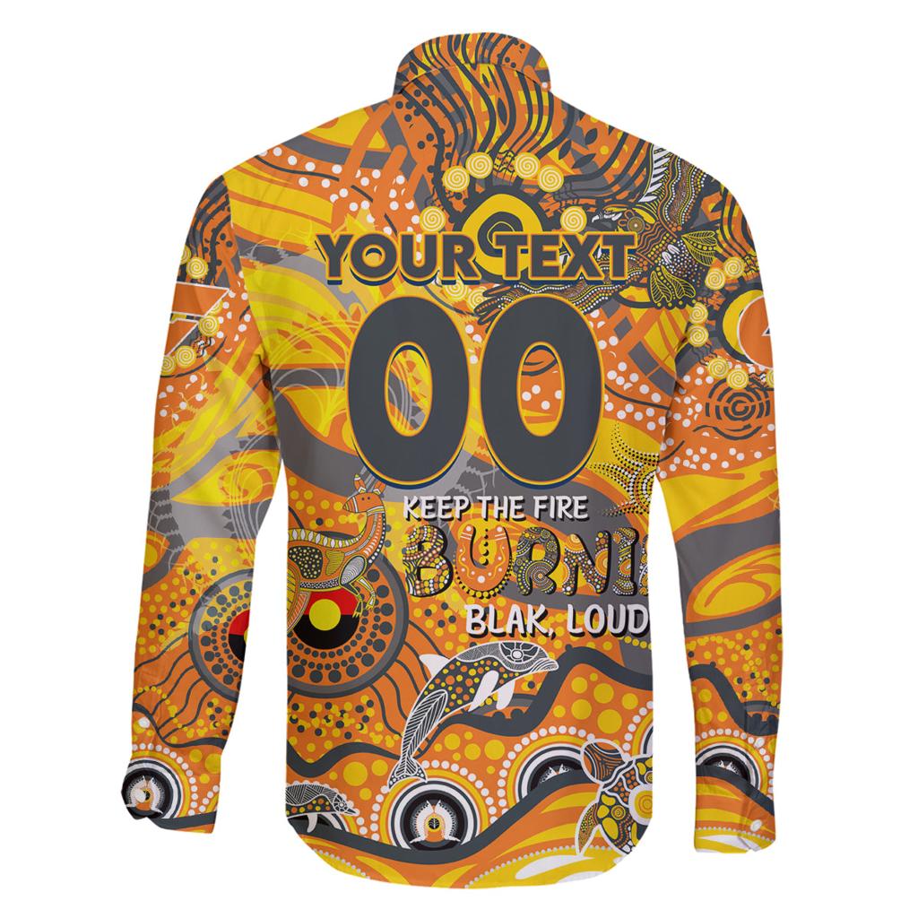 Custom NAIDOC Week 2024 Giants Family Matching Summer Maxi Dress and Hawaiian Shirt Aboriginal Animals Keep The Fire Burning