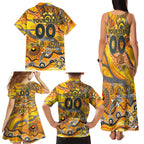 Custom NAIDOC Week 2024 Giants Family Matching Tank Maxi Dress and Hawaiian Shirt Aboriginal Animals Keep The Fire Burning