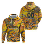 Custom NAIDOC Week 2024 Giants Hoodie Aboriginal Animals Keep The Fire Burning