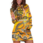 Custom NAIDOC Week 2024 Giants Hoodie Dress Aboriginal Animals Keep The Fire Burning