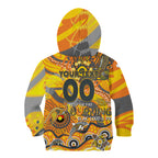 Custom NAIDOC Week 2024 Giants Kid Hoodie Aboriginal Animals Keep The Fire Burning