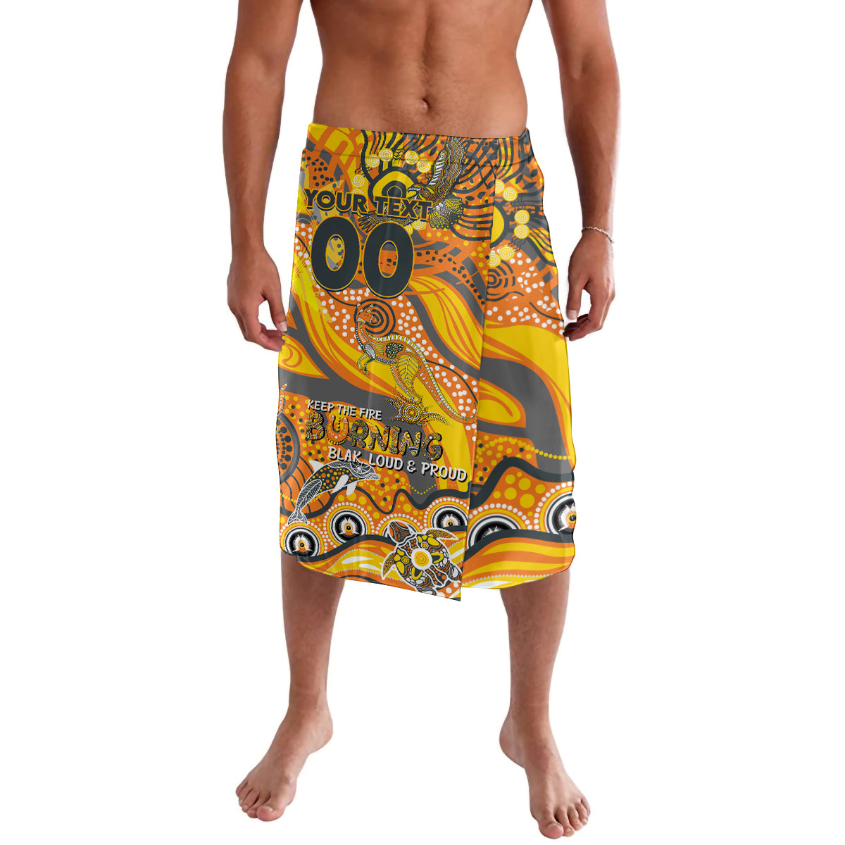 Custom NAIDOC Week 2024 Giants Lavalava Aboriginal Animals Keep The Fire Burning