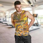 Custom NAIDOC Week 2024 Giants Men Tank Top Aboriginal Animals Keep The Fire Burning