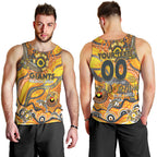 Custom NAIDOC Week 2024 Giants Men Tank Top Aboriginal Animals Keep The Fire Burning
