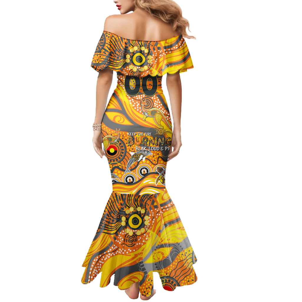 Custom NAIDOC Week 2024 Giants Mermaid Dress Aboriginal Animals Keep The Fire Burning