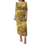 Custom NAIDOC Week 2024 Giants Puletasi Aboriginal Animals Keep The Fire Burning