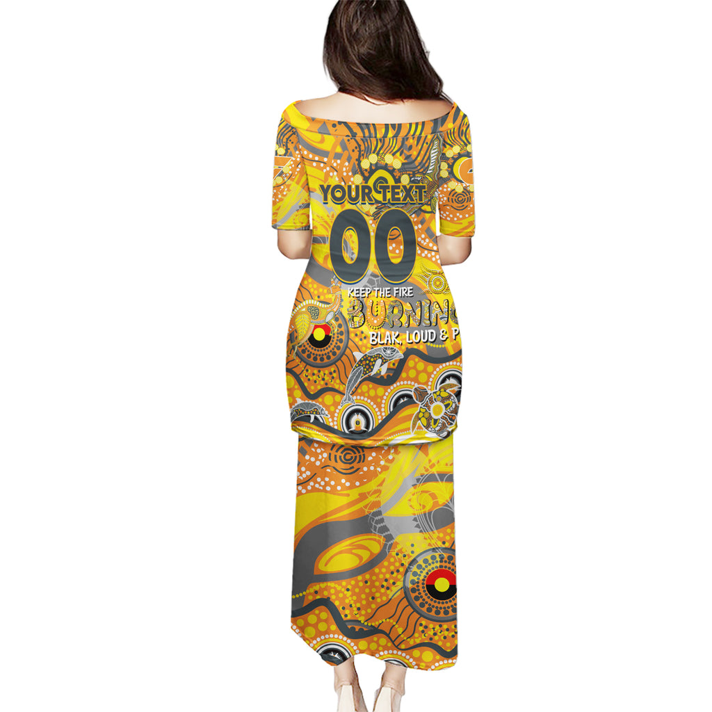 Custom NAIDOC Week 2024 Giants Puletasi Aboriginal Animals Keep The Fire Burning