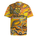 Custom NAIDOC Week 2024 Giants Rugby Jersey Aboriginal Animals Keep The Fire Burning