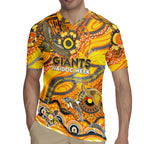 Custom NAIDOC Week 2024 Giants Rugby Jersey Aboriginal Animals Keep The Fire Burning