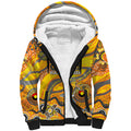 Custom NAIDOC Week 2024 Giants Sherpa Hoodie Aboriginal Animals Keep The Fire Burning