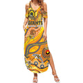 Custom NAIDOC Week 2024 Giants Summer Maxi Dress Aboriginal Animals Keep The Fire Burning