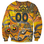 Custom NAIDOC Week 2024 Giants Sweatshirt Aboriginal Animals Keep The Fire Burning