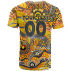 Custom NAIDOC Week 2024 Giants T Shirt Aboriginal Animals Keep The Fire Burning