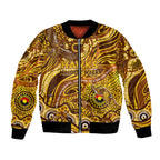 Custom NAIDOC Week 2024 Hawks Bomber Jacket Aboriginal Animals Keep The Fire Burning