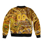 Custom NAIDOC Week 2024 Hawks Bomber Jacket Aboriginal Animals Keep The Fire Burning