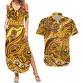 Custom NAIDOC Week 2024 Hawks Couples Matching Summer Maxi Dress and Hawaiian Shirt Aboriginal Animals Keep The Fire Burning