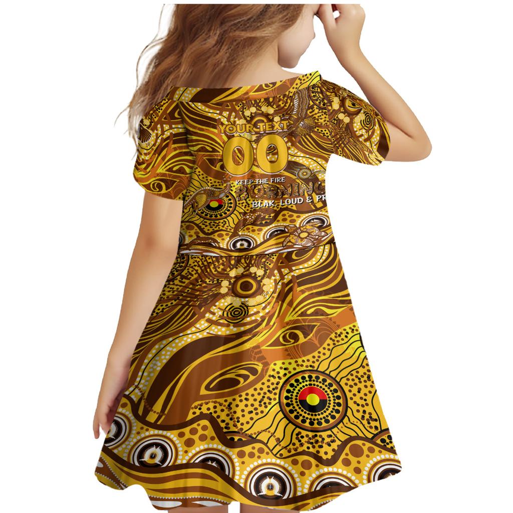 Custom NAIDOC Week 2024 Hawks Family Matching Mermaid Dress and Hawaiian Shirt Aboriginal Animals Keep The Fire Burning