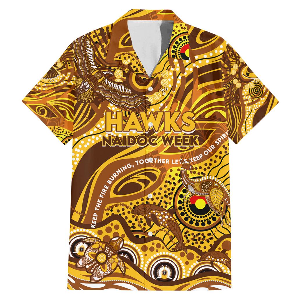 Custom NAIDOC Week 2024 Hawks Family Matching Mermaid Dress and Hawaiian Shirt Aboriginal Animals Keep The Fire Burning