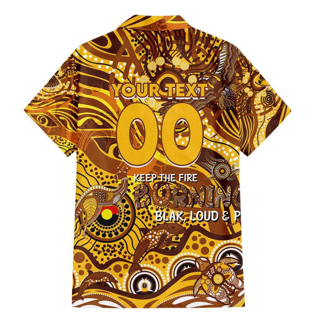 Custom NAIDOC Week 2024 Hawks Family Matching Mermaid Dress and Hawaiian Shirt Aboriginal Animals Keep The Fire Burning