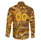 Custom NAIDOC Week 2024 Hawks Family Matching Off The Shoulder Long Sleeve Dress and Hawaiian Shirt Aboriginal Animals Keep The Fire Burning