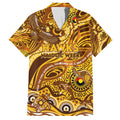 Custom NAIDOC Week 2024 Hawks Family Matching Short Sleeve Bodycon Dress and Hawaiian Shirt Aboriginal Animals Keep The Fire Burning