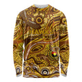 Custom NAIDOC Week 2024 Hawks Long Sleeve Shirt Aboriginal Animals Keep The Fire Burning