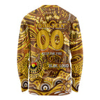 Custom NAIDOC Week 2024 Hawks Long Sleeve Shirt Aboriginal Animals Keep The Fire Burning