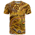 Custom NAIDOC Week 2024 Hawks T Shirt Aboriginal Animals Keep The Fire Burning