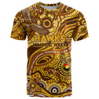 Custom NAIDOC Week 2024 Hawks T Shirt Aboriginal Animals Keep The Fire Burning