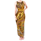Custom NAIDOC Week 2024 Hawks Tank Maxi Dress Aboriginal Animals Keep The Fire Burning