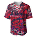 Custom NAIDOC Week 2024 Demons Baseball Jersey Aboriginal Animals Keep The Fire Burning