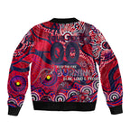 Custom NAIDOC Week 2024 Demons Bomber Jacket Aboriginal Animals Keep The Fire Burning