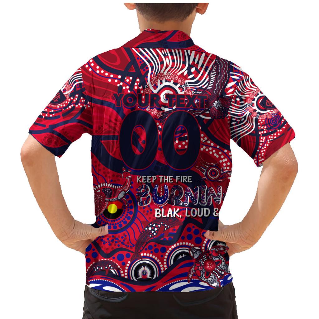 Custom NAIDOC Week 2024 Demons Family Matching Mermaid Dress and Hawaiian Shirt Aboriginal Animals Keep The Fire Burning