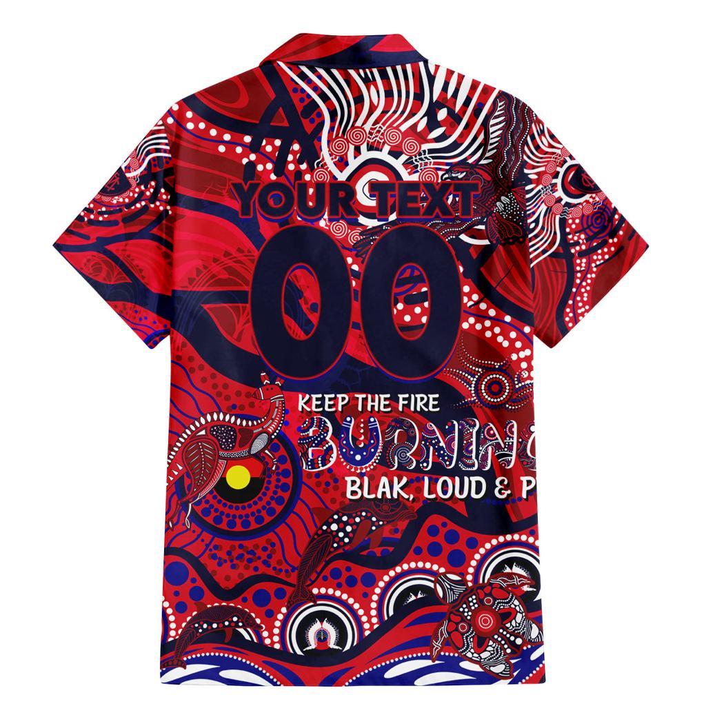 Custom NAIDOC Week 2024 Demons Family Matching Mermaid Dress and Hawaiian Shirt Aboriginal Animals Keep The Fire Burning